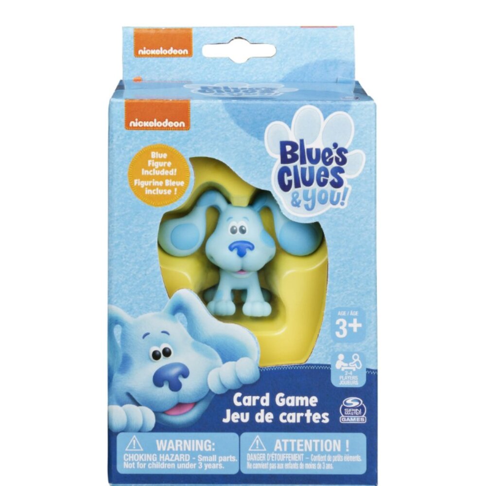 Nickelodeon Blue’s Clues & You - Card Game With Blue Figure 1.75"